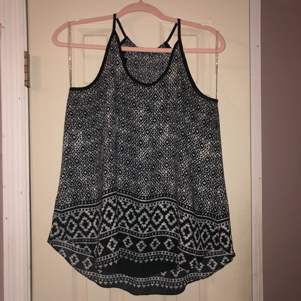 Black and White Patterned Top